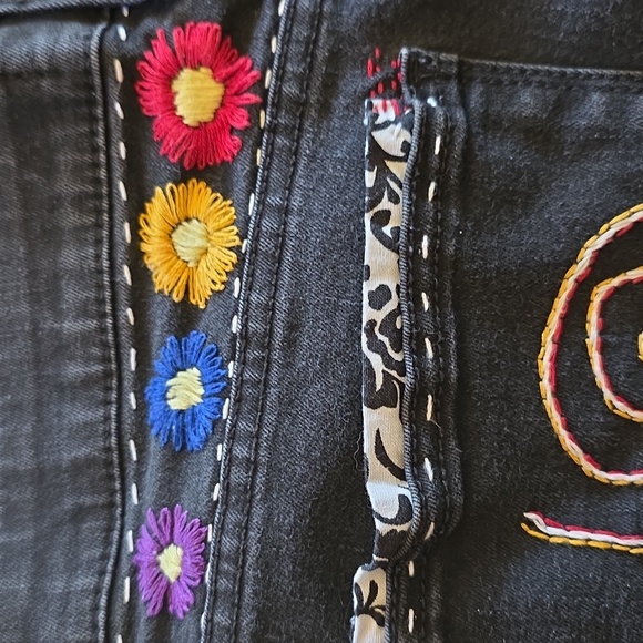 Upcycled Molly Made It Black Jeans Skirt For Any Age - Picture 9 of 16